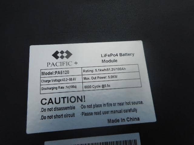 Pacific lithium battery 48v 100ah 5