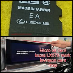 Micro sd card lexus LX570 mark levinson oem map