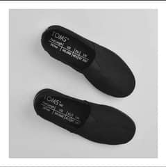 TOMS UNISEX SYANNO BLACK CANVAS SHOES