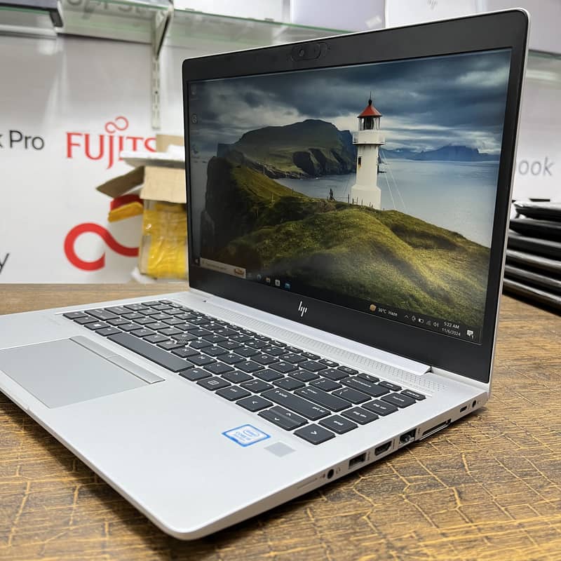 HP Elitebook ,intel® Core i5 8th Generation , Silver Metal Body, Fres 1