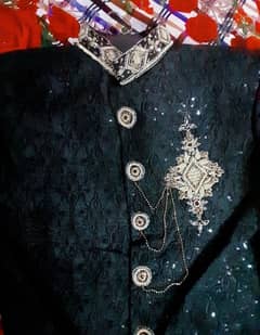 Black sherwani