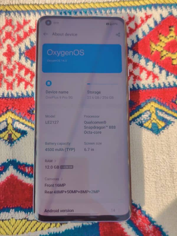 OnePlus 9 pro 12,256gb non pta 1