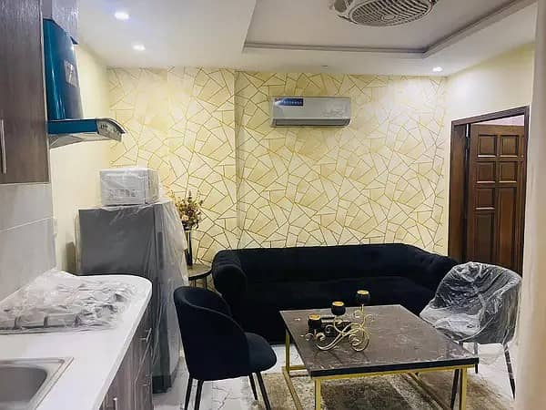 1 Bed Luxury Furnished Flat Available For Rent in Sector D Bahria Town Lahore 6