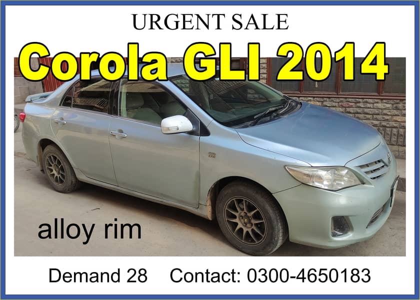 Toyota Corolla GLI 2014 2014 0