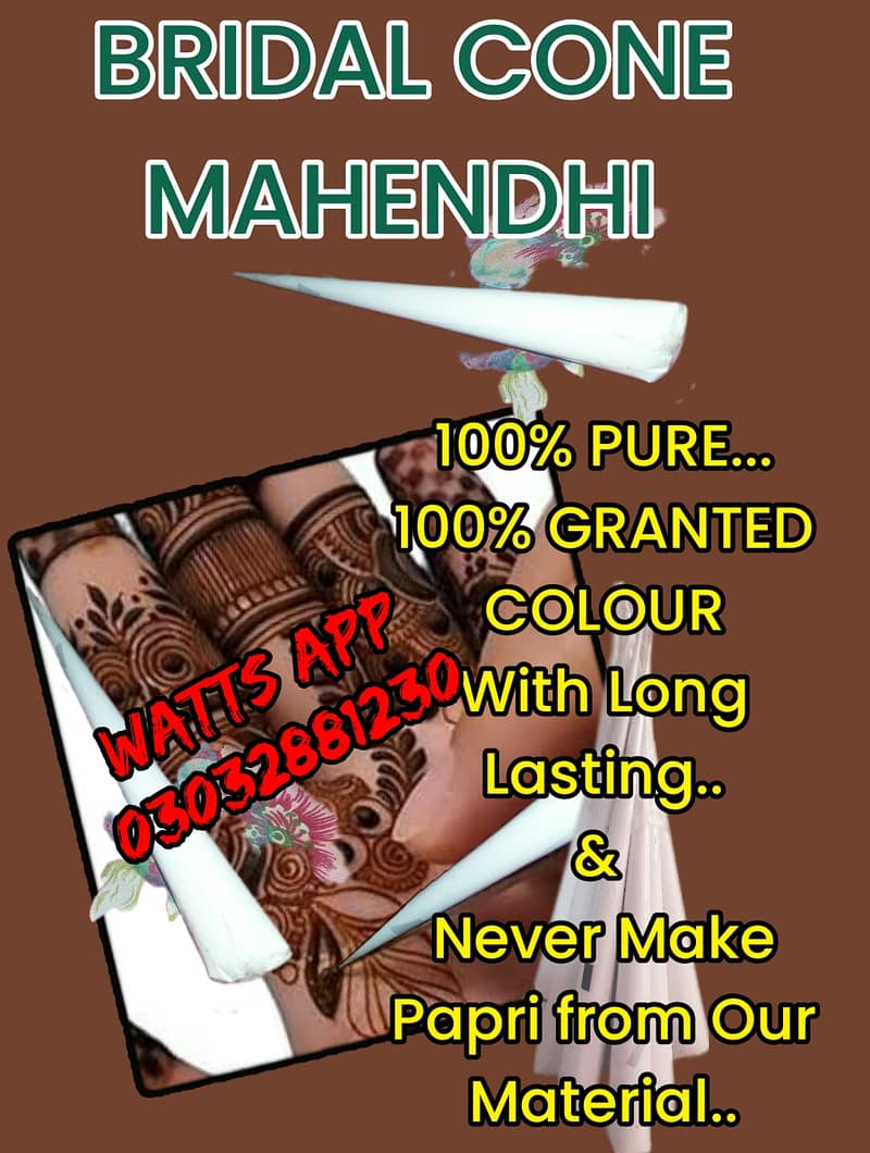 BRIAL CONE MAHENDHI 4