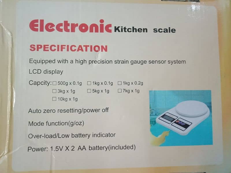 ELECTRONIC DIGITAL KITCHEN SCALE 4