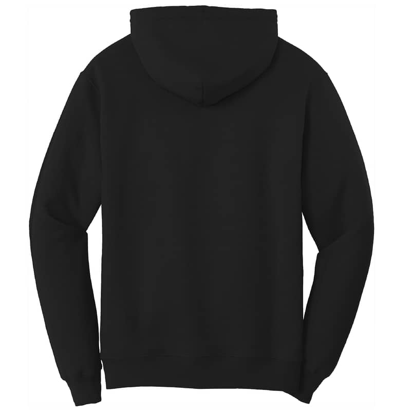 Plain black hoodie 1