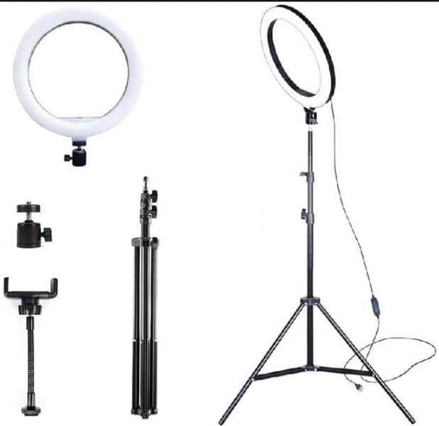 MJ36 RGB LED Ring Light With PHONE HOLDER Selfie LED studio Light 5