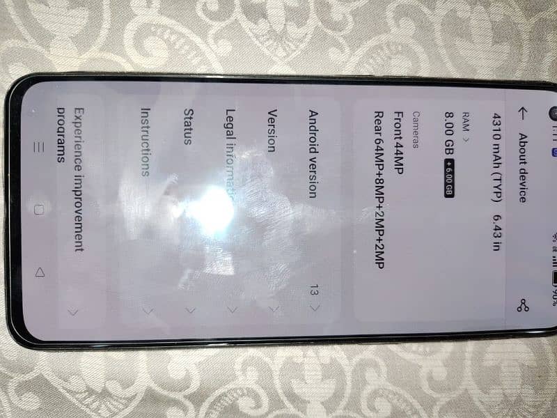 OPPO RENO 6 MOBILE FOR SALE 8/128 16