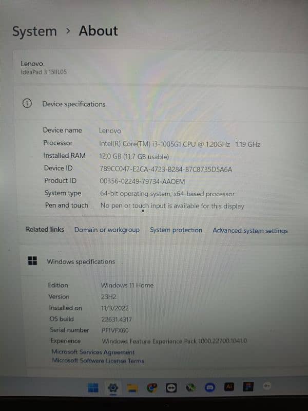 Lenovo Laptop IdeaPad 3 5