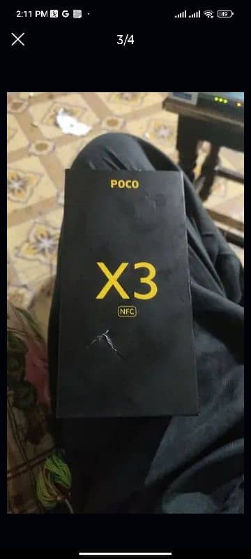 Poco x3 nfc 6+2 138 with box or original chrgr 8