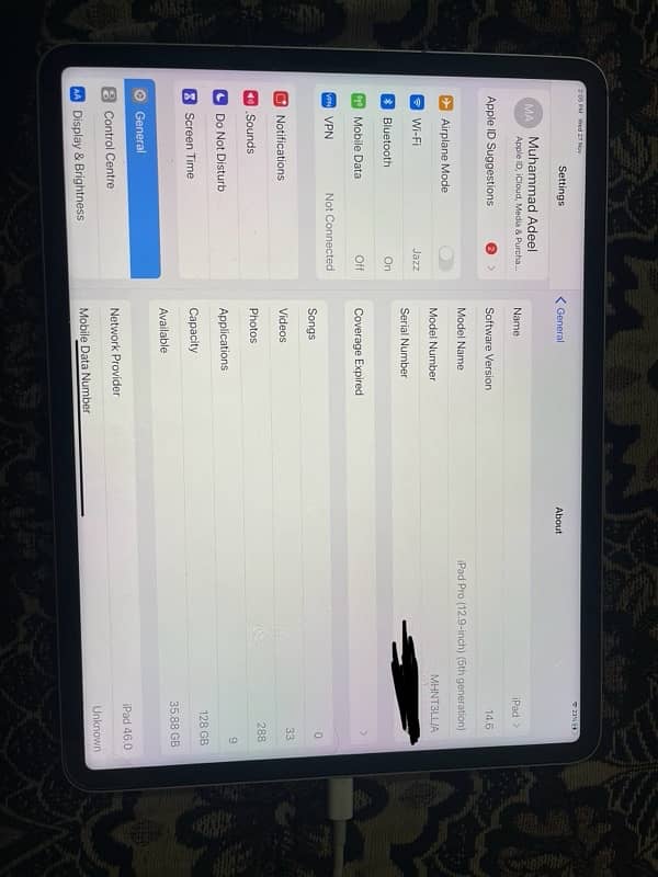 iPad Pro 12.9 inch 5th Generation M1 Chip 128GB 0