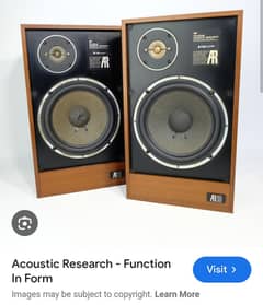 AR Acoustic Research Original USA Speakers