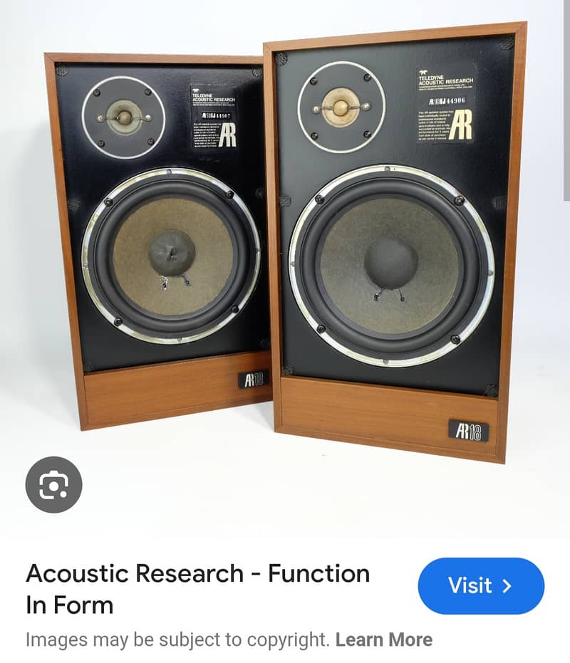 AR Acoustic Research Original USA Speakers 0