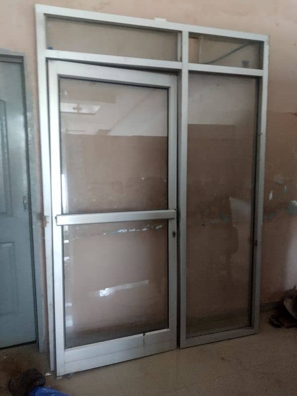 Aluminum glass front door for sale 1