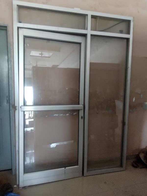 Aluminum glass front door for sale 2