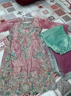 Urgent sale full embroidery suit