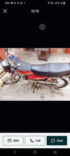 Road Prince 70cc Bike Red Colour Lahore Number Good Condition