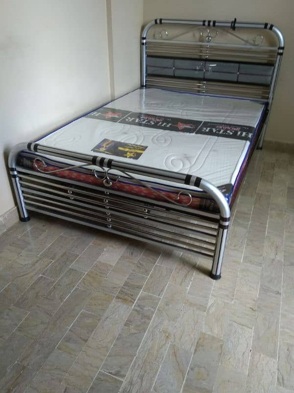 iron bed with metres 4 by 6 0