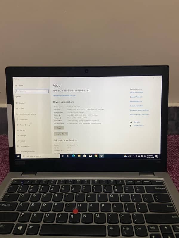 Lenovo Thinkpad L390 i5 8th generation 3