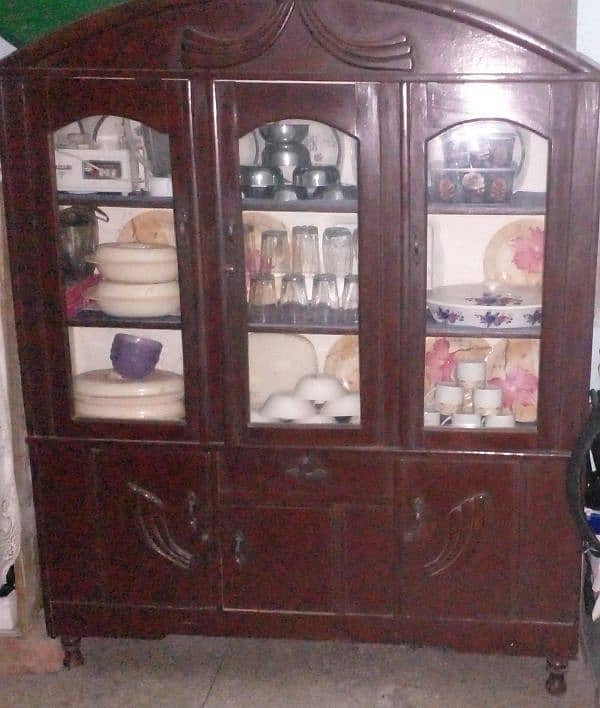 wood used shokkes or wardrobe with mirror 0