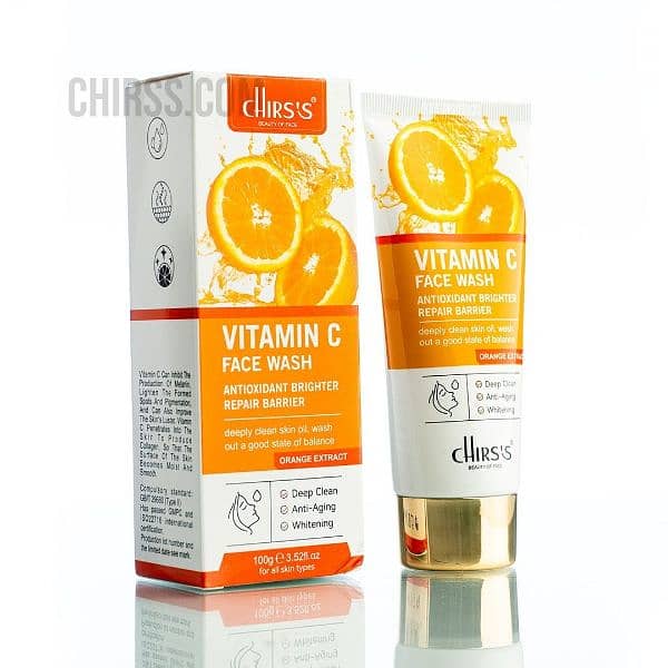 Chirs's Vitamin C Face Wash Antioxidant Brighter Repair Barrier 100g 0