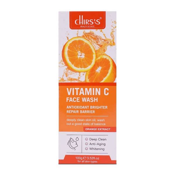 Chirs's Vitamin C Face Wash Antioxidant Brighter Repair Barrier 100g 1