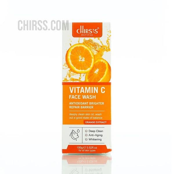 Chirs's Vitamin C Face Wash Antioxidant Brighter Repair Barrier 100g 3