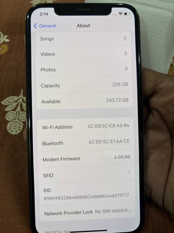 Iphone XS 256GB Factory Unlock (Non PTA) 6