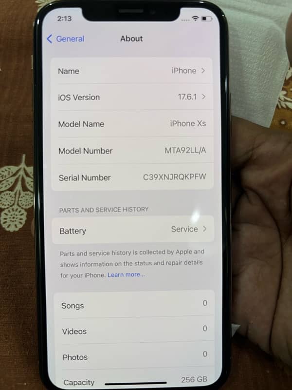 Iphone XS 256GB Factory Unlock (Non PTA) 7