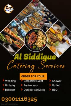 Catering services/ Events management / Wedding Event/Daig Services