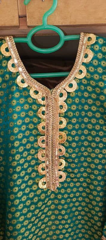 jamawar shirt piece - color green 4