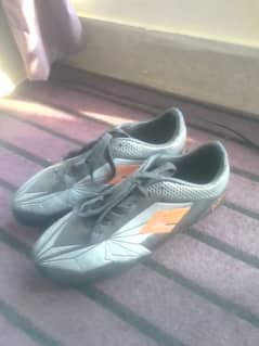 Football shoes grey and black colorway with studs size 40 (EUR)