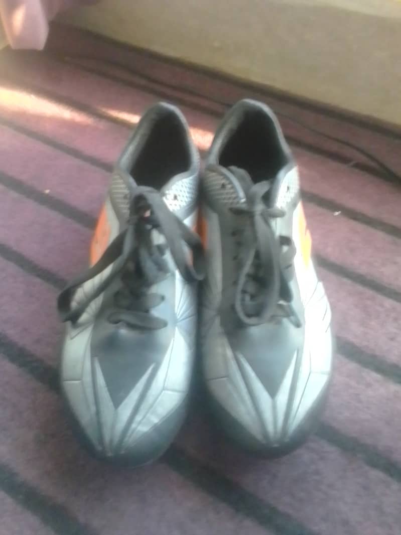 Football shoes grey and black colorway with studs size 40 (EUR) 2