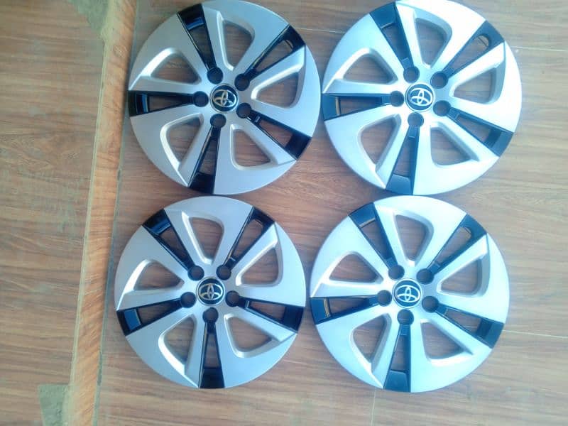 Prius 2017 to 22 Model 15 Size Original Japane Wheel Covers FRESH Set 0