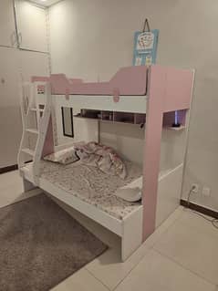 Interwood Imported Bunk Bed with matching wardrobe