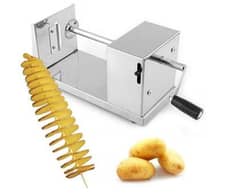 Commercial Spiral Potato Cutter Steel Machine آلو اسپائرل سلائسر