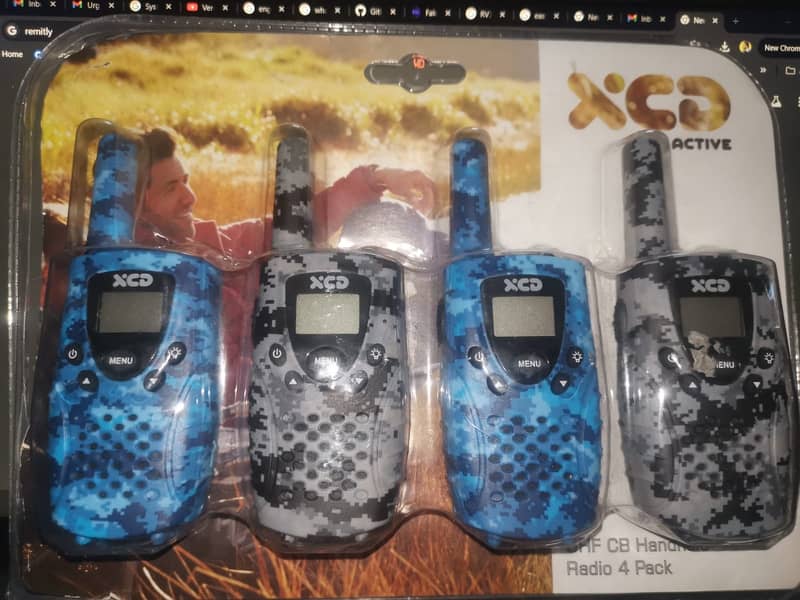 xcd active walkie talkie 0