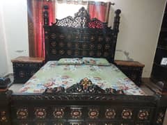 haveli style bed solid keekar ka hai without mattress full set