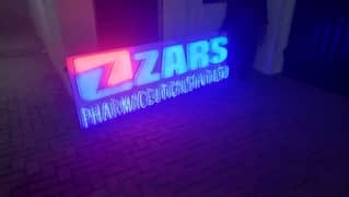 3D + Acrylic + Steel coustmize Logo + Alphabet Available