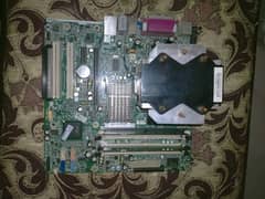 Hp Core 2 duo Mother board with full combo with core 2 duo processer