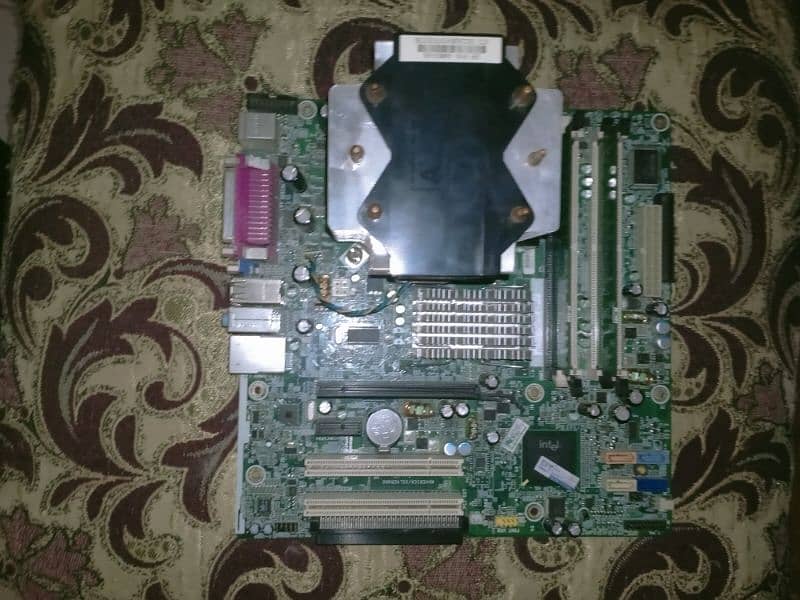 Hp Core 2 duo Mother board with full combo with core 2 duo processer 1