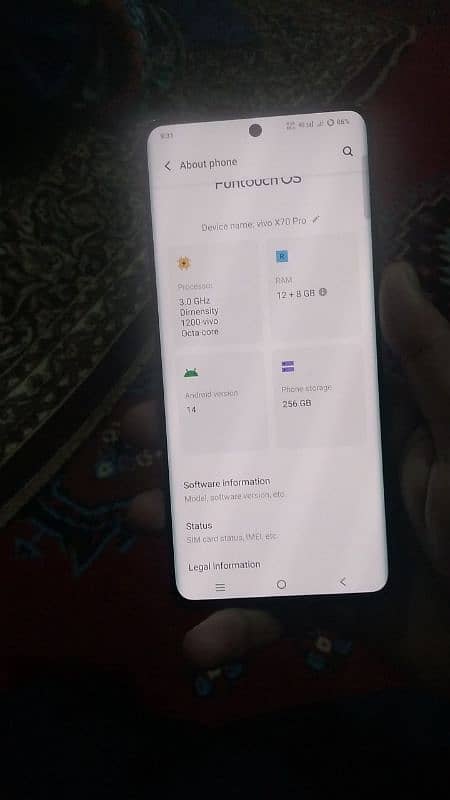 Vivo X70 Pro (256 GB ROM) (12GB + 8 GB RAM) 2