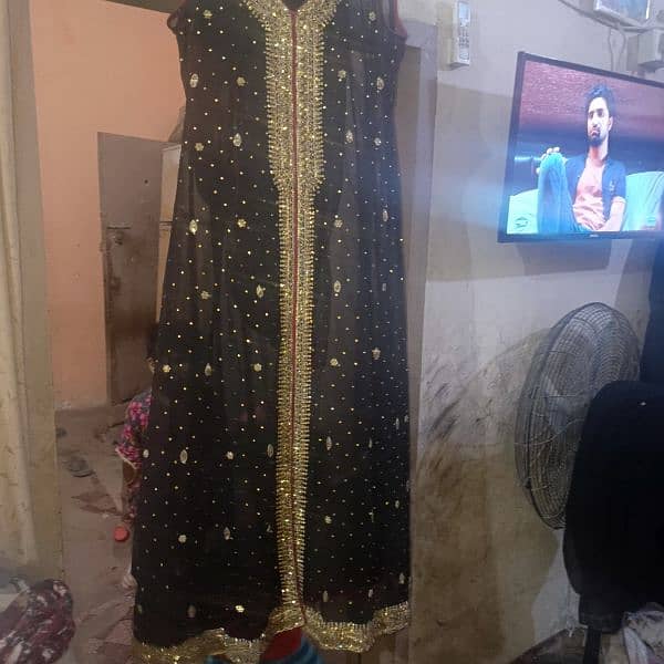 full gown frock stone work colour black 1