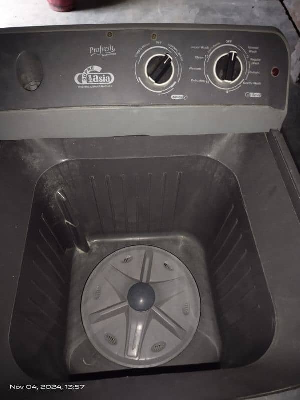 Super Asia Big Size Tub Washing Machine Plastic Body Condition 9/10 5