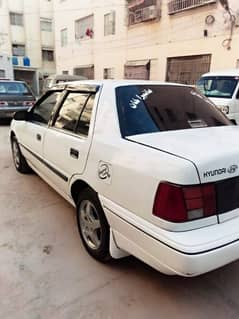 Hyundai Excel Model 1993 Recondition 2003 AC CNG Petrol working