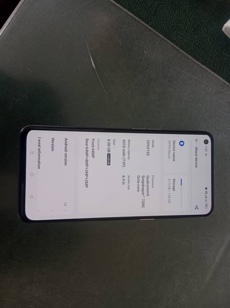 Oppo Reno 5  8gb/128gb 1