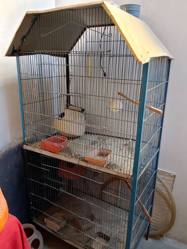 sale two cage ek cage two floor and one single 1