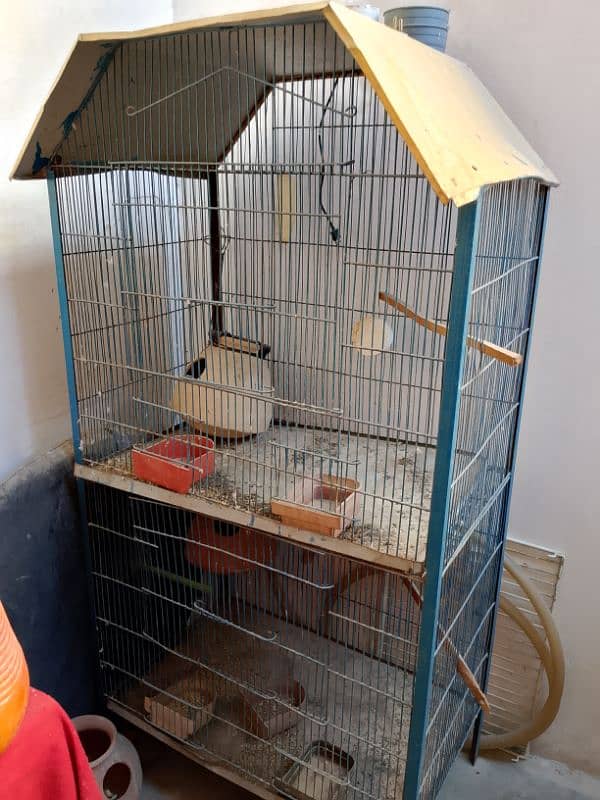 sale two cage ek cage two floor and one single 5