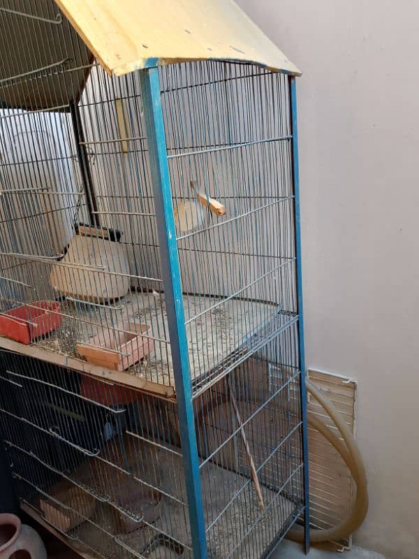 sale two cage ek cage two floor and one single 6